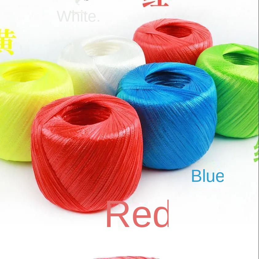 Hilo de tejer de cristal brillante, cuerda de plástico para bolsos, cojines, mantas, 40g/bola, 136M