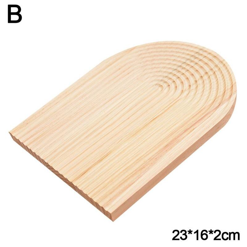 Cutting Board Nordic Corrugated Wooden Breadboard Tray Household Aroma Storage Kitchen Accessories: 23x16x2cm