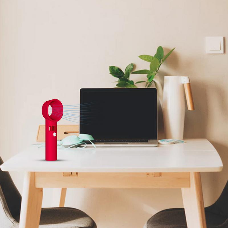 Handheld Bladeless Fan Mute Portable Safe Rechargeable USB Fan #4O