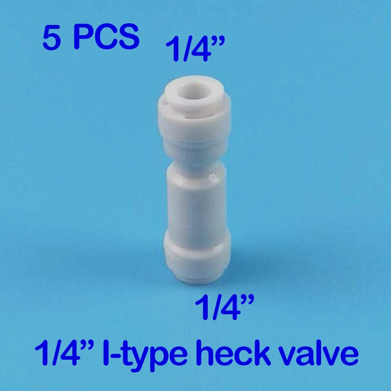5 pièces valve unidirectionnelle clapet anti-reflux vanne clapet anti-retour pour éviter le fluide refoulement sans boucle 1/4 "OD directe joint rapide