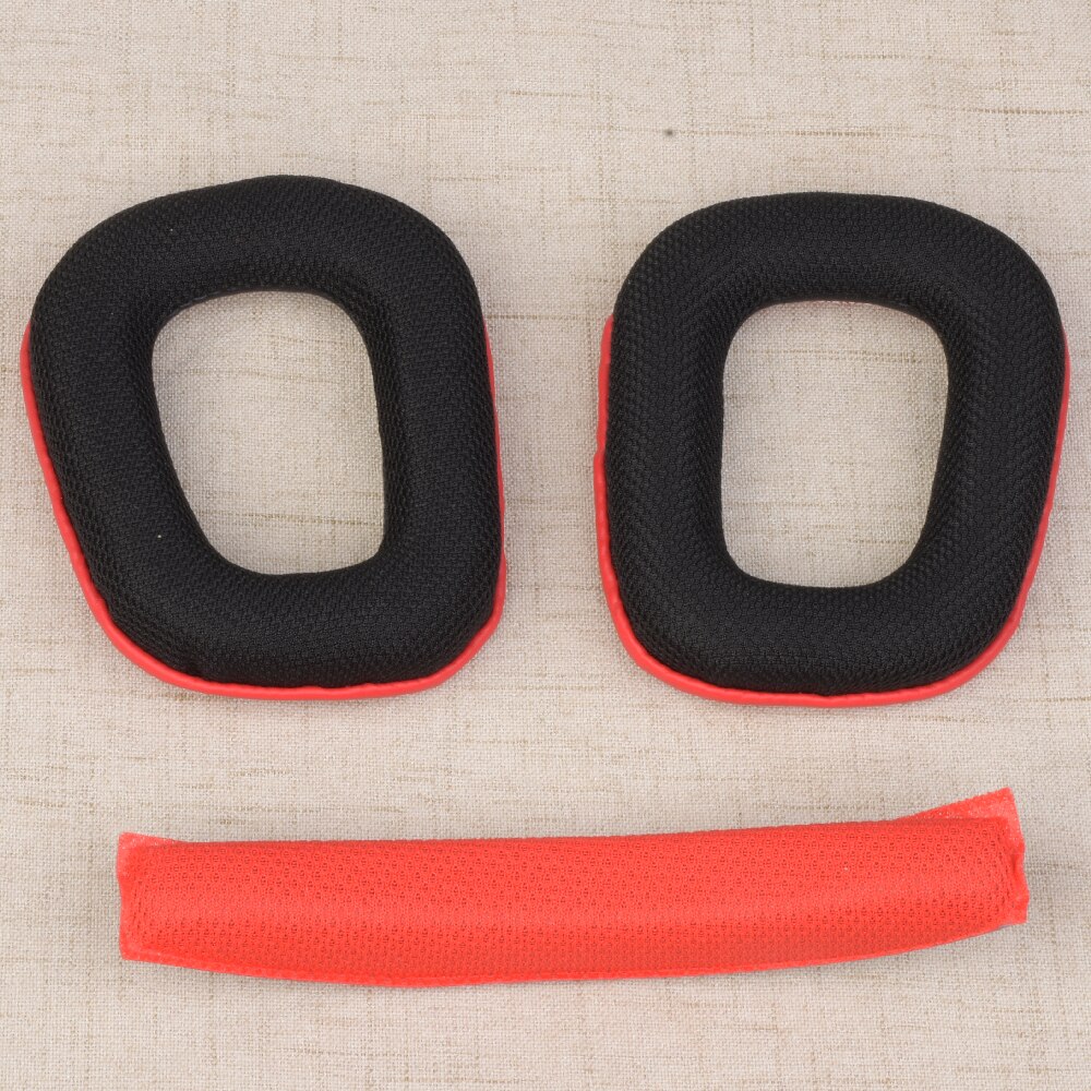 Copri-auricolari per cuffie per Logitech G35 G930 G430 F450 cuscinetti per cuffie cuscinetti auricolari di ricambio spugna per fasci di testa: 03 impostato