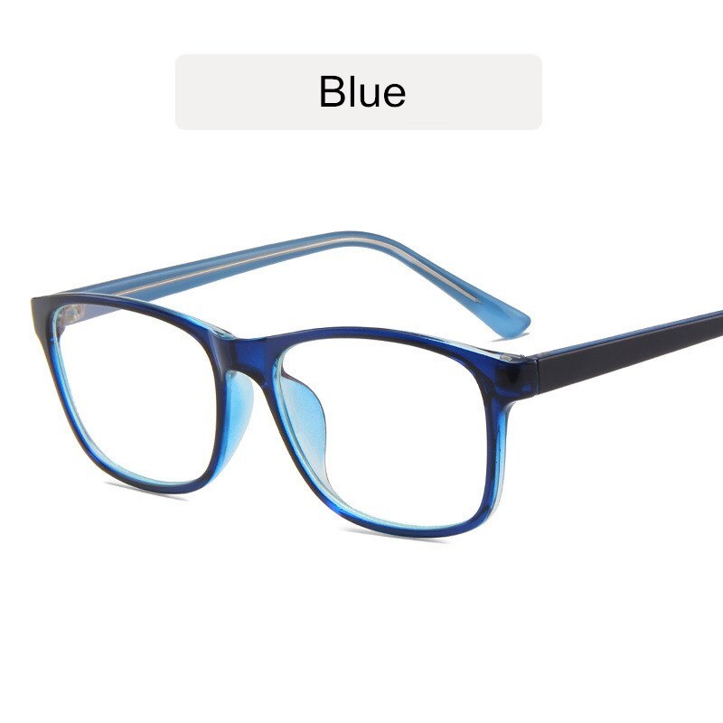 KOTTDO Classic Square Eye Glasses Frames for Women Vintage Computer Prescription Men Plastic Frame: blue