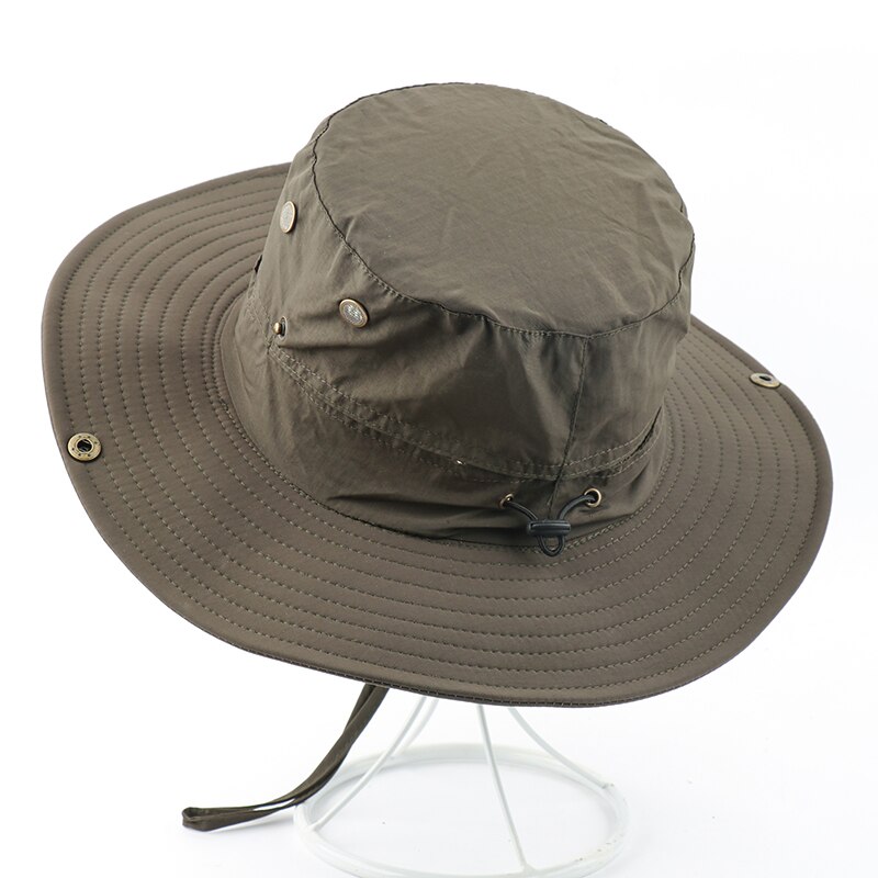 CAMOLAND Waterproof Boonie Hat For Men Outdoor Fishing Hats Wide Brim UV Protection Beach Caps Women Breathable Sun Bucket Hat