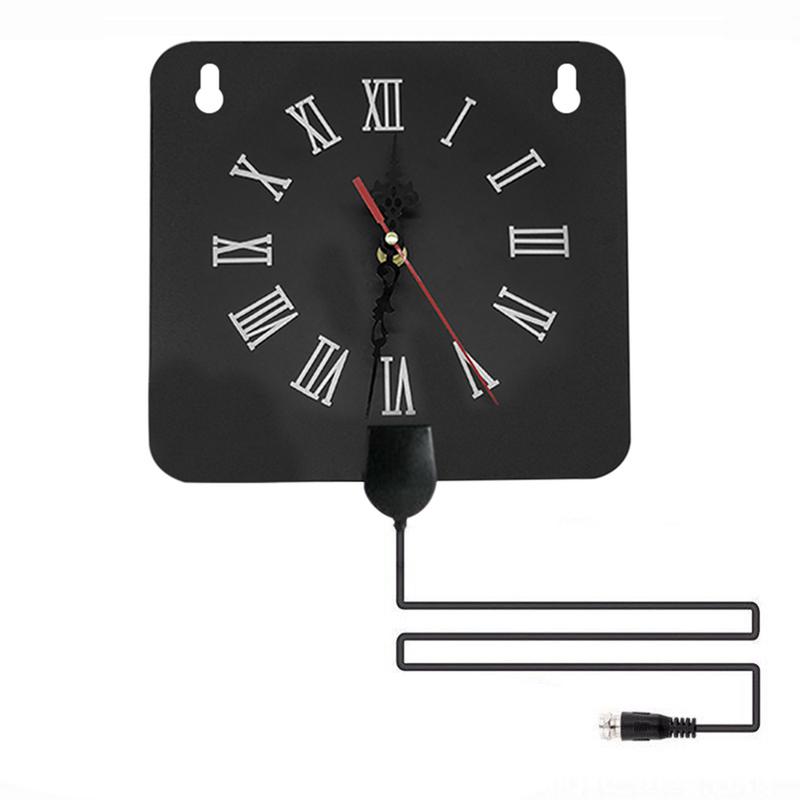 300 Miles Indoor Digital TV Antenna Alarm Clock Style with Signal Amplifier Booster Receive Free Towers Broadcast HDTV Antenna: Standard