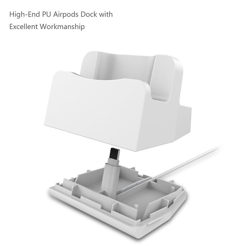 2 en 1 estación de carga del muelle del soporte para los Airpods de Apple aire vainas 2 1 para IPhone 11 Pro Max XS XR 8 7 cargador almohadilla de accesorios