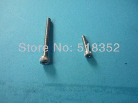 M4 x 45, 50mm dubbel sheng 304 rvs schroef met cilinderkop inner hexagon voor edm machine accessaries