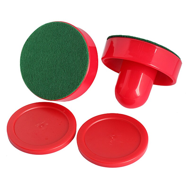 Høy 2 stk / sett 75mm air hockey bord feltpusher med 63mm puck hammer målvakter hund 88