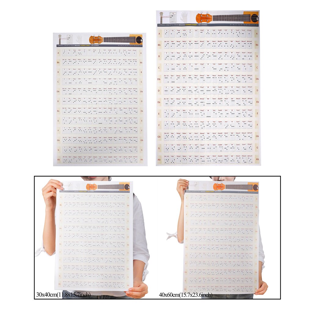 Ukulele Chart Sticker Chart Poster Ukelele Uke Music Educational Learning