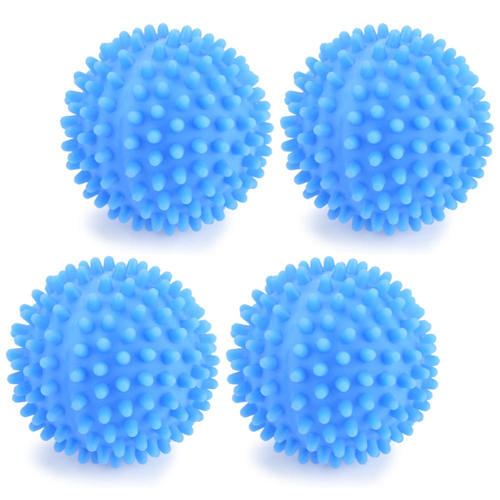 4Pcs Laundry Ball PVC Dryer Balls Reusable Clean Tools Laundry Drying Fabric Softener Ball Dry Washing Accessories