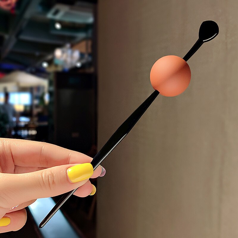 Neue Koreanische Frauen Einfache Ball Haar Stöcke Runde bilden Haarnadeln Haar Clips Stifte Süssigkeit Farbe Mädchen Haar Zubehör Schmuck