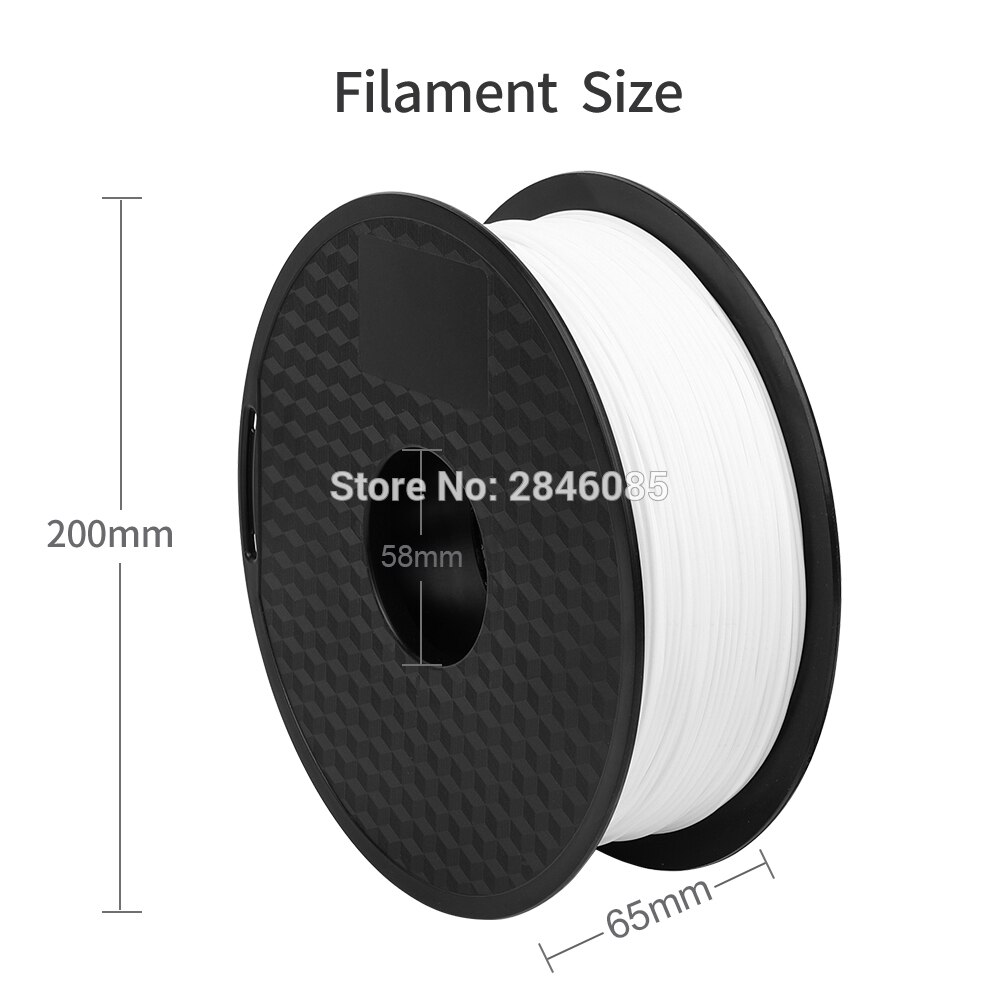 Ender Brand PLA Filament Samples 2Pcs 1KG/roll 1.75mm Black+White Two Color for CREALITY 3D Printer /Reprap/Makerbot