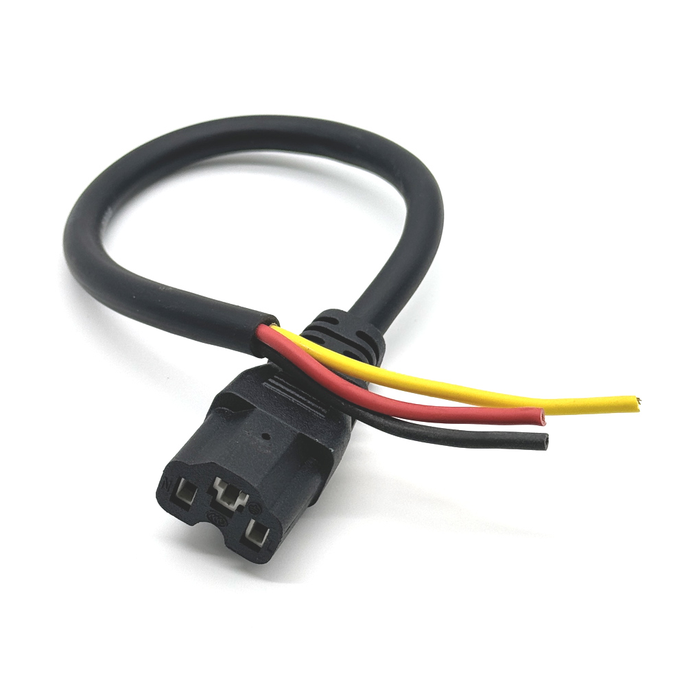 Enchufe de carga de batería de bicicleta eléctrica, tres tomas de carga verticales con conector de Cable para vehículo eléctrico, Conector de 72V 10A: Gris oscuro