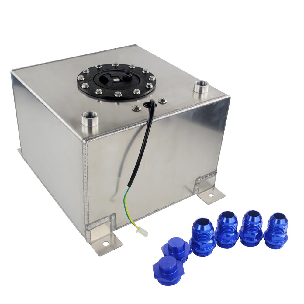 PQY - 20L Aluminum Fuel Surge Tank With / Without Sensor Fuel Cell 20L With Cap/ Foam Inside PQY-TK39/14: With Sensor