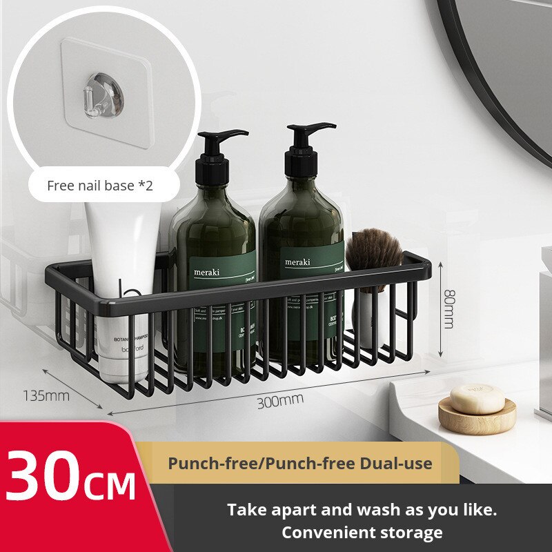 Bathroom Shelf Organizer No Drill Shower Draining ... – Vicedeal