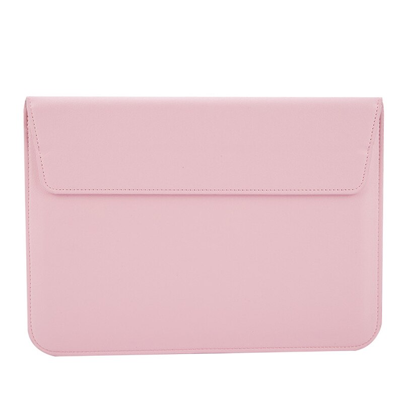 Laptop Anti-Scratch Schutz Tasche Umschlag Fall Stoßfest Faltbare PU Leder HSJ88: pink