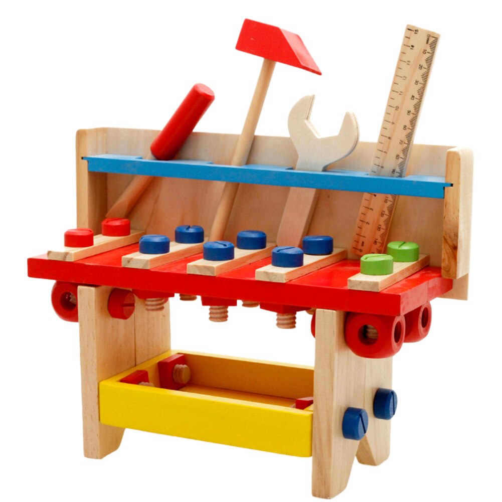 Clé jouet Kit tournevis en bois enfant semblant jouer travail outil ensemble ingénieur enfants échelle éducative