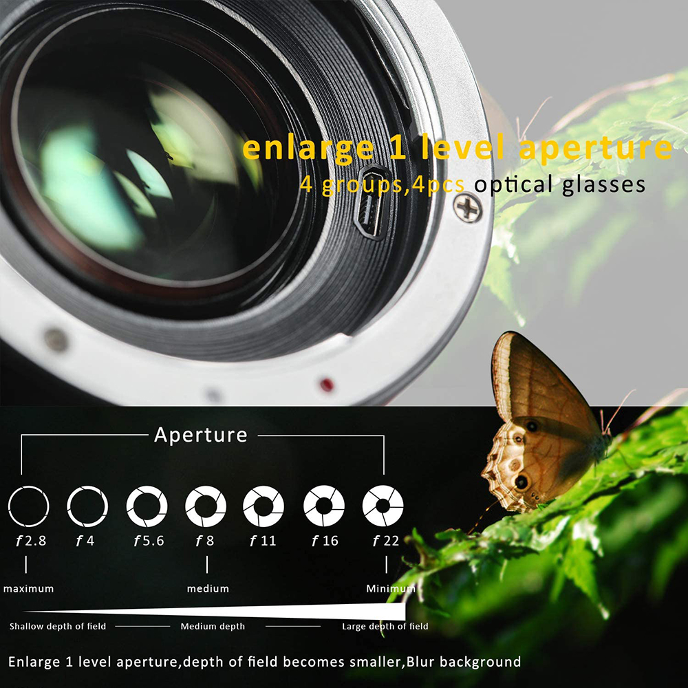 Viltrox ef-eos m objektivadapter elektronisk autofokus til canon eos ef ef-s objektiv til eos m  m2 m3 m5 m6 m10 m50 ii m100 kamera