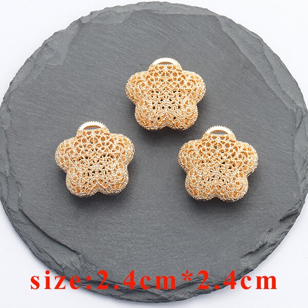 YEGUI M831, accessori dei monili, 18k oro placcato, 0.3 micron, ciondolo fai da te, fatto a mano, fascini, fascini di diy orecchini, monili che fanno, 6 pz/lotto: M83103