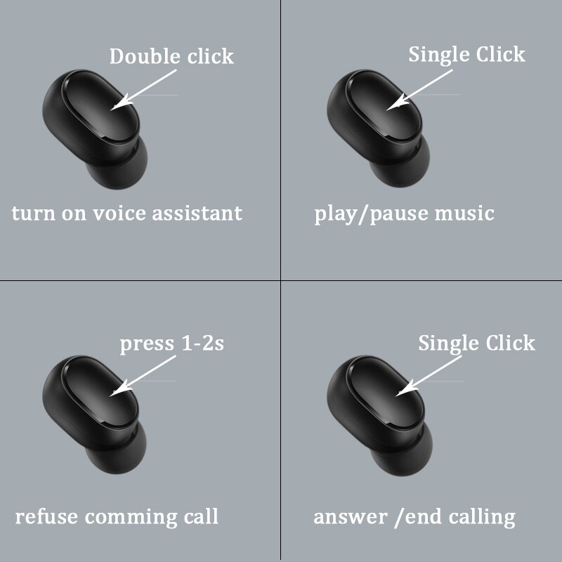 Xiaomi Redmi AirDots S TWS Bluetooth Wireless Headset Left Right Low Lag Mode Stereo Earphones Auto Link Voice Control Earphone