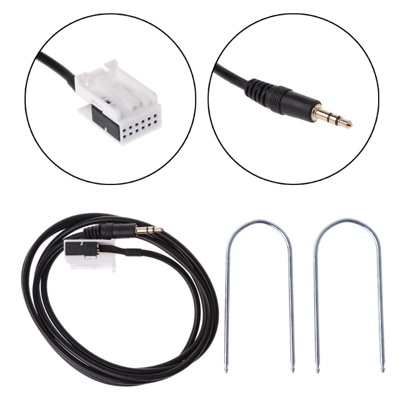 Aux-kabel med værktøjer til fjernelse af radio til peugeot 307 308 408 407 507 c2 c5 citroen  rd4