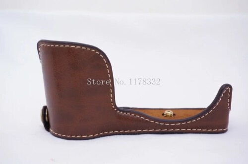 Digitale Camera Tas Klassieke Half Body Set Cover Lederen Schouderband voor SONY A5000 A5100 Lederen Camera Tas