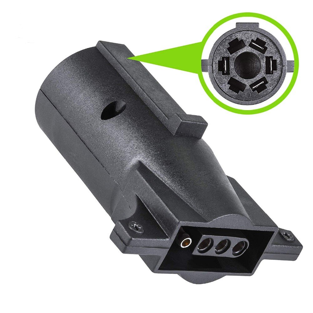 7-Way Blade to 4-Way Flat Trailer Adapter 7-pin to 4-pin Trailer Wiring Plug Adapter