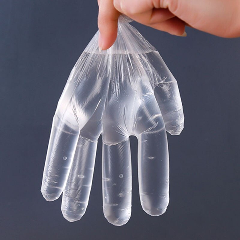 100PCS/Set Food Plastic Gloves Disposable Gloves for Restaurant Kitchen BBQ Eco-friendly Food Gloves Fruit Vegetable Gloves