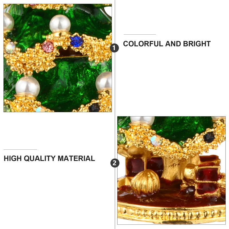 Christmas Tree Jewelry Box Treasure Case Storage Organizer Christmas