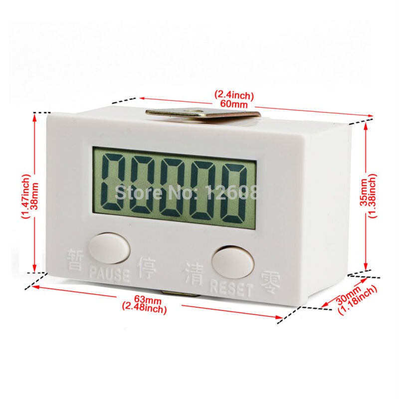 DIGITEN-contador Digital LCD de 5 dígitos, 0-99999 Plus, con interruptor con Sensor de proximidad con magnético