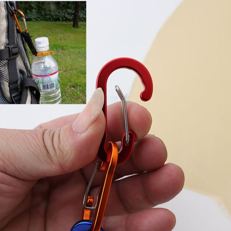 6pcs Carabiner Keychain Key Chain Fishing Carabiners Small Carabiner for Bag Snap Hook Outdoor Camping Multi Tool Key Chain