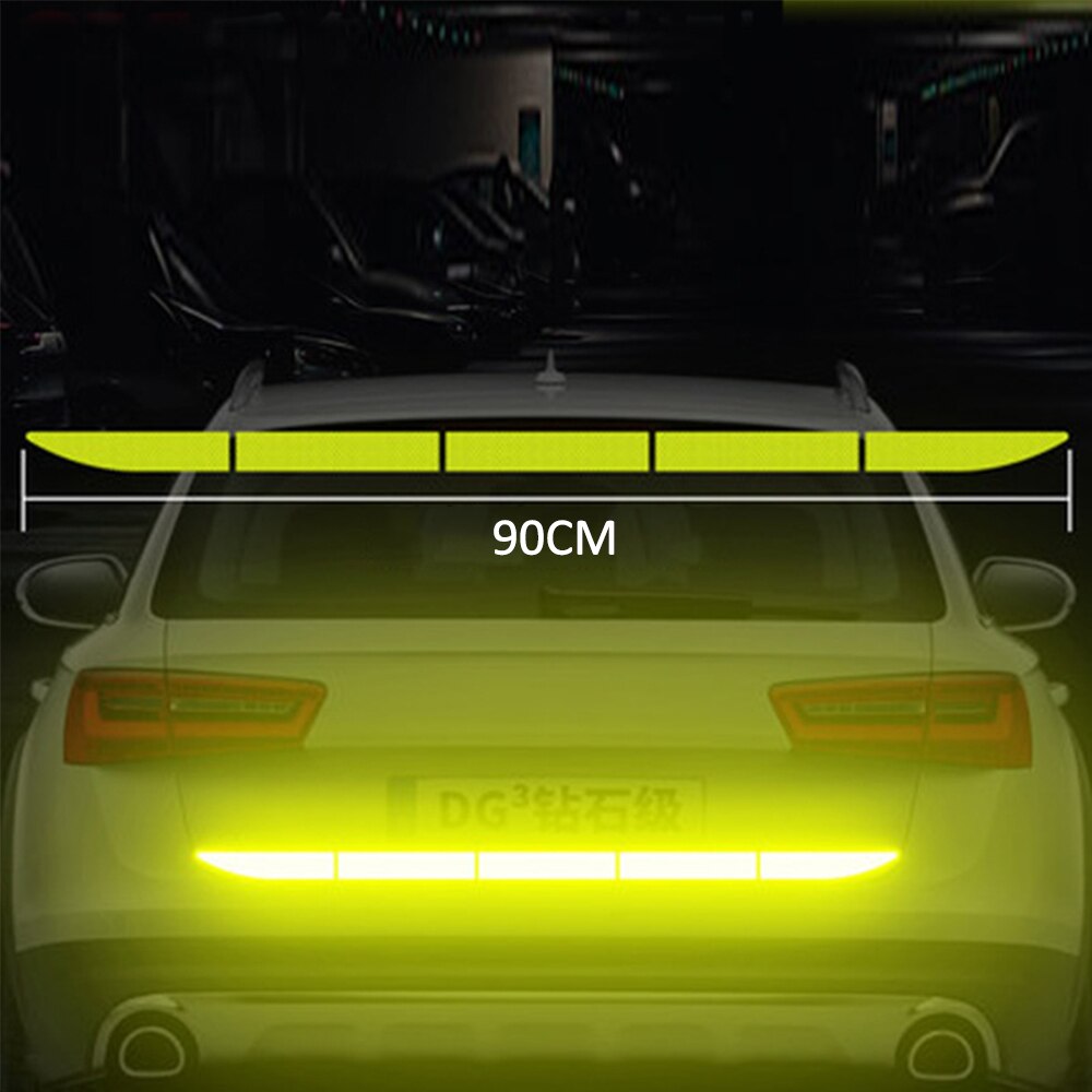 90x3.5cm Car Warning Reflection Tape Reflective Tape Decoration Stickers For Trucks Trailer SUV Safety Sticker Car-styling: B