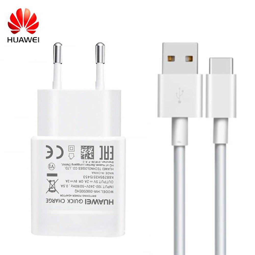 Huawei 9V2A UE cargador para EUA rápida QC 2,0 rápido adaptador de carga USB tipo-c para p20 P30 lite P9 P10 P20 Honor 9 8 nova 2 3 3e 4 5e