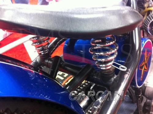 Juego de muelles de asiento individual para motocicleta, cromo, 3 pulgadas, para Harley Davidson, Old School, Chopper, Bobber, Softail, construcción rígida