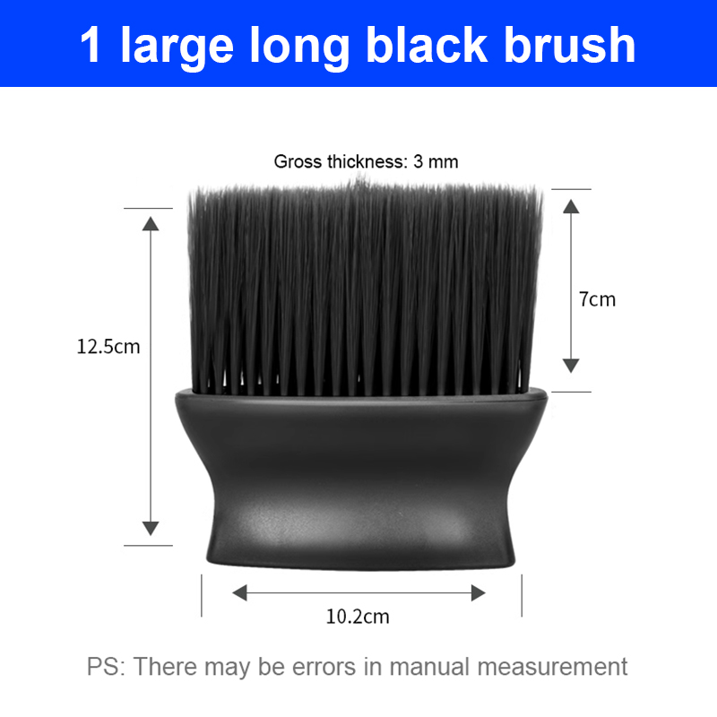 Cepillo de limpieza interior de coche, cepillo de pelo largo para ventilación de aire acondicionado, eliminación de polvo interior de coche, cepillo de pelo suave, herramienta de cepillo para huecos: Negro