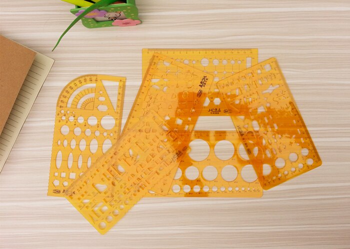 MC regla de plantilla regla de dibujo mecánico y de joyas se puede seleccionar una variedad de estilos