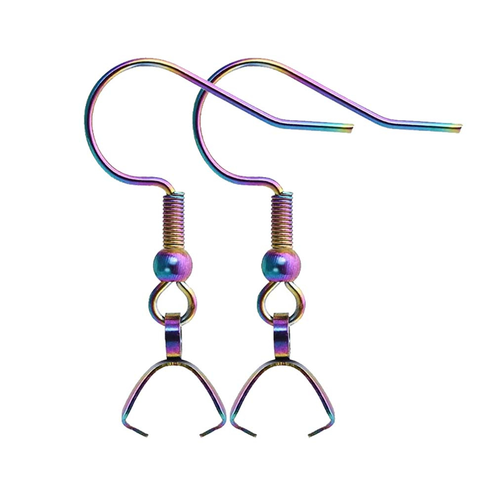 10/20pcs Stainless Steel French Earring Wires Fish Hook Pendant Clasp for DIY Jewelry Craft Making Supplies Accessories Handmade: S / Red