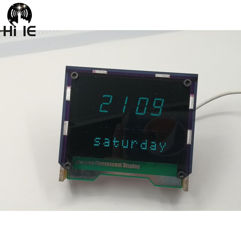 Dual Screen Display Desktop VFD Clock BoyFriend Digital LED Clock Home Clock Ambient Light VFD Screen WIFI Timing