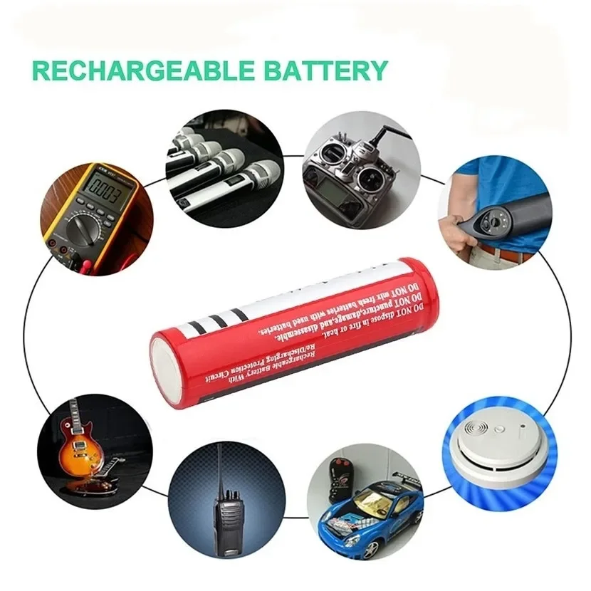 18650 3.7V 4800mAh Li-ion Battery for Power Banks & Flashlights (High-Capacity Rechargeable)
