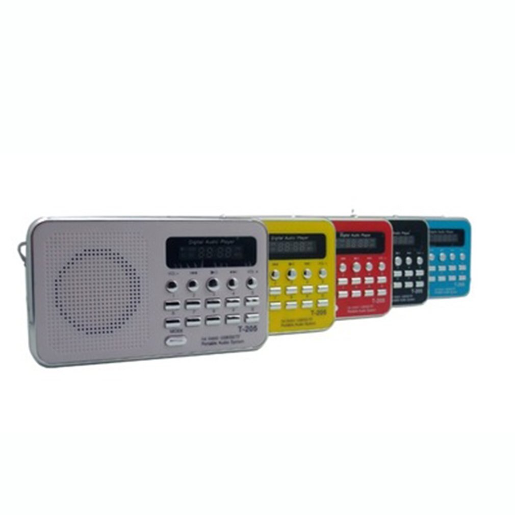 Multi-functional Radio Speaker Portable Mp3 Speaker Player LCD Digital Mini FM Radio Speaker USB SD TF Card