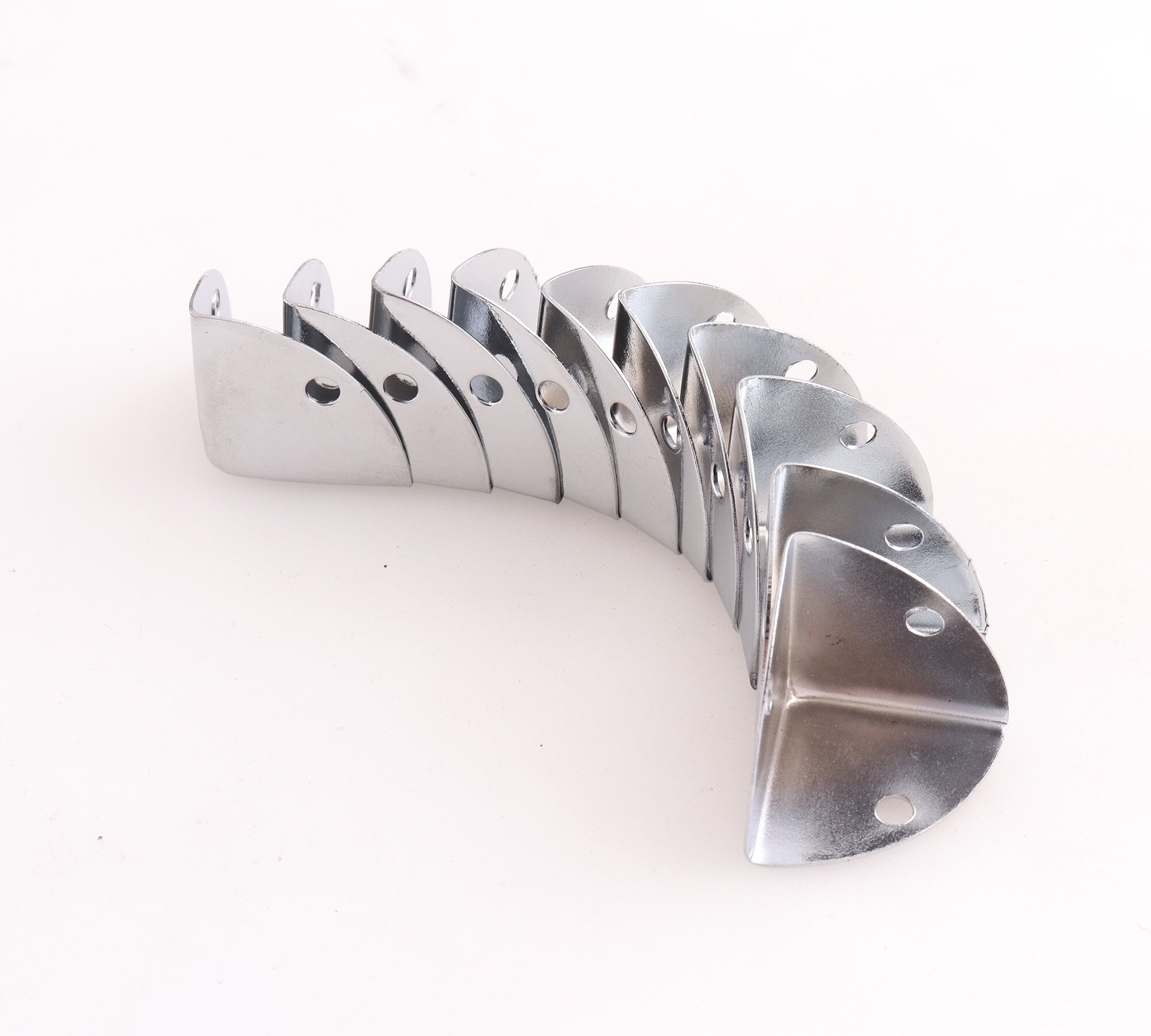 Protecteurs d'angle coins métalliques argentés avec motif rétro, protection d'angle pour boîtes, tables et livres, support de bijoux