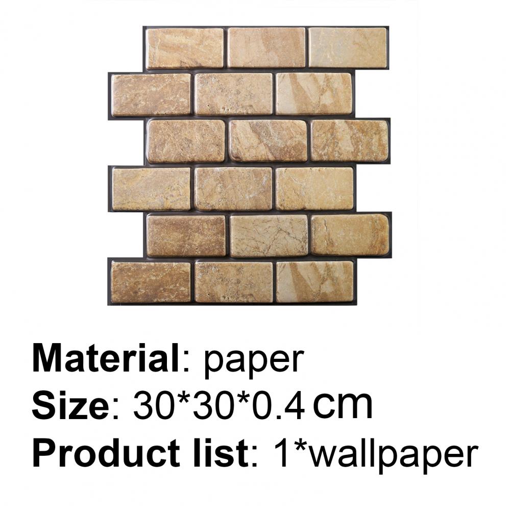 Stijl Sticker Sterke Kleverigheid Waterdichte Pvc Tegel Baksteen Sticker Decor Voor Thuis Kamer Muur Levert Accessoires