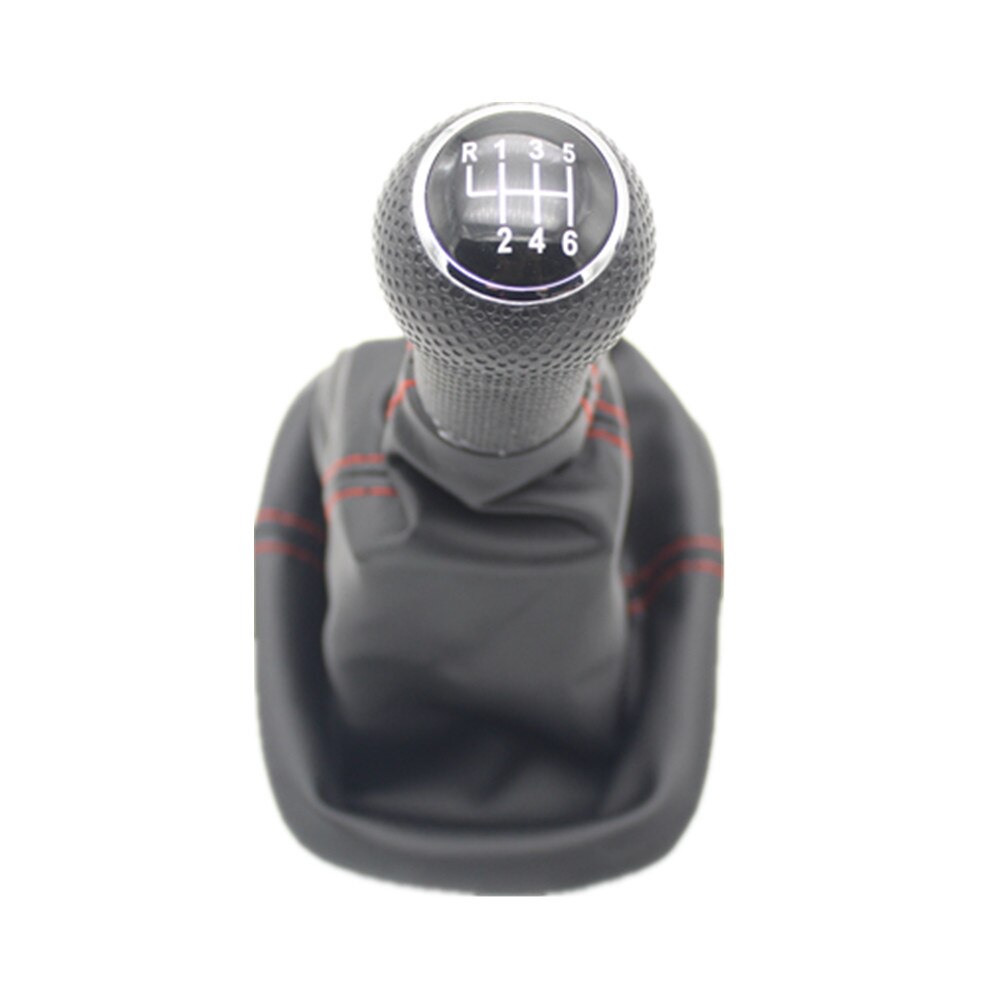 For Seat Leon 2000 2001 Car Styling 5 Speed 6 Speed 23 mm Insert Hole Car Gear Stick Shift Level Knob With Leather Boot: 6 Spped