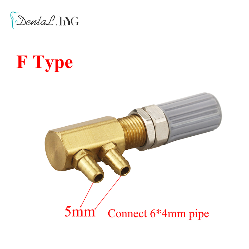 Dental Air Wasser Control Schalter Ventil Regulierung Regelventil 3mm/5mm Dental Stuhl Turbine Einheit Reparatur Werkzeug ersatzteile: Rot