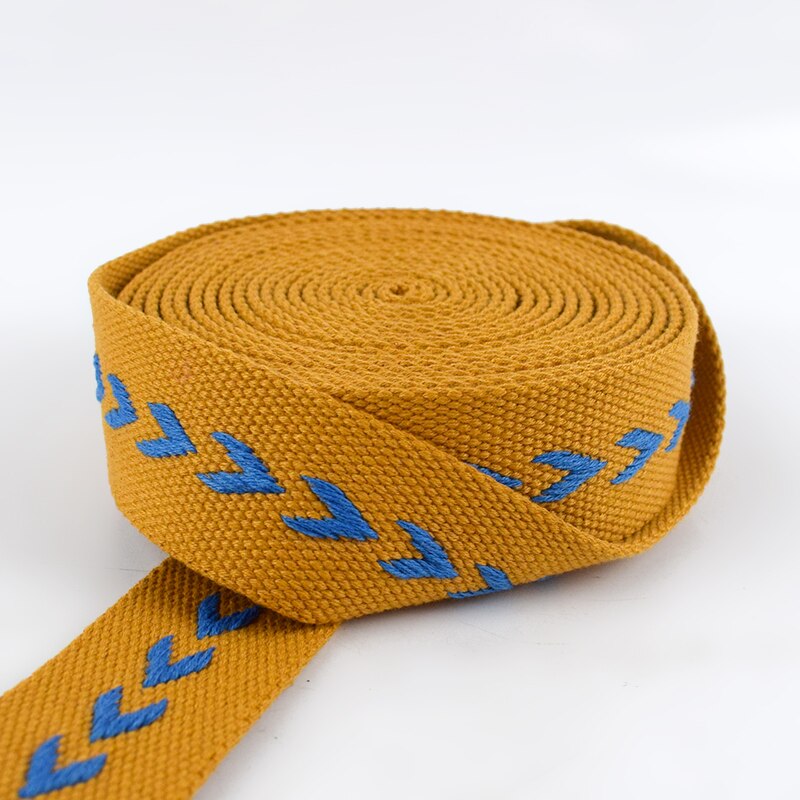 4Meters 38mm Polyester Cotton Jacquard Webbings Tapes Backpack Bag Strap Belt Ribbons DIY Garment Sewing Tape Bias Binding: 03