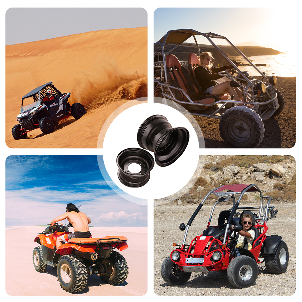 19x7.00-8/18x9.5-8 Velg Hub 8 Inch Staal Voor Achter Hub Vier Wielen Atv Buggy Karting Gazon Band lager Accessoires