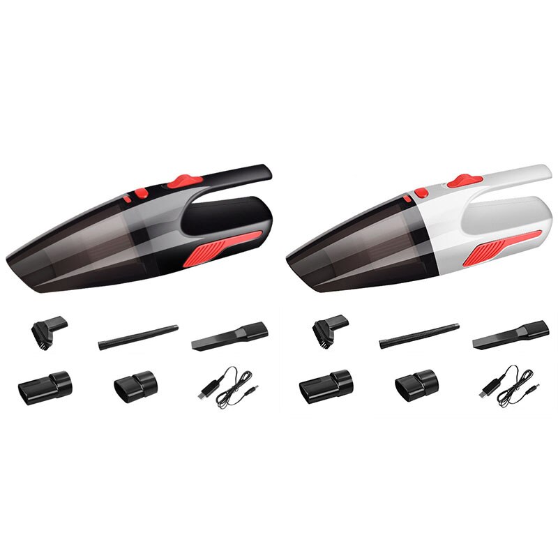 Portable Handheld Vacuum Cleaner with LED Light USB Charging Wet & Dry Vacuum Cleaner for Car and Home