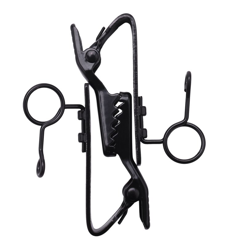 5 stück mini-ringe, mikrofonclips 7.5 mm krawattenclips, kragenclips, praktisch (schwarz)