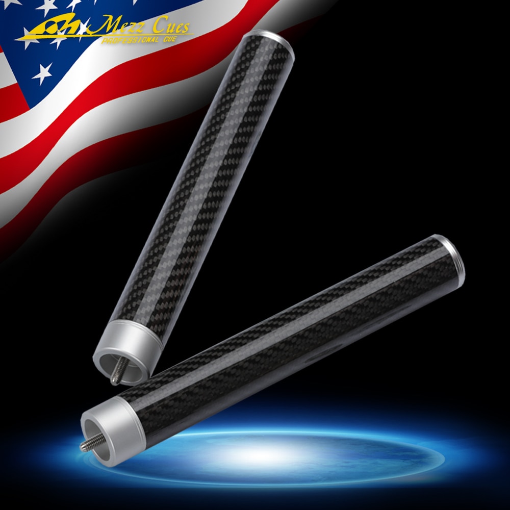 MEZZ PREDATOR 8.8 Inch Carbon Fiber Pool Cue Extension Billiards Cues Extend Sleeve High Billiard Accessories Extender