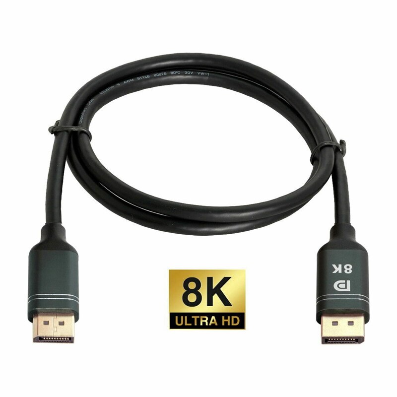 Display Port 1.4 Cable 8K 4K HDR 165Hz 60Hz Display Port Adapter for Video PC Laptop TV DP 1.4 1.2 Display Port