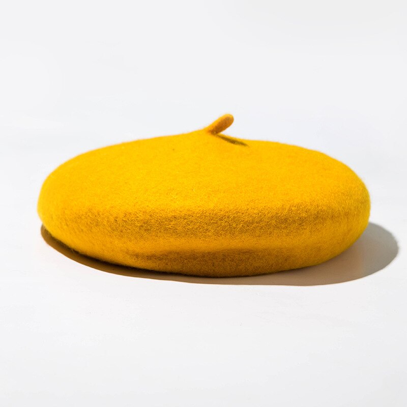NO.ONEPAUL Female Bonnet Caps Winter All Matched Warm Walking Hat Cap Cheap Women Wool Solid Color Beret: JBR-A12